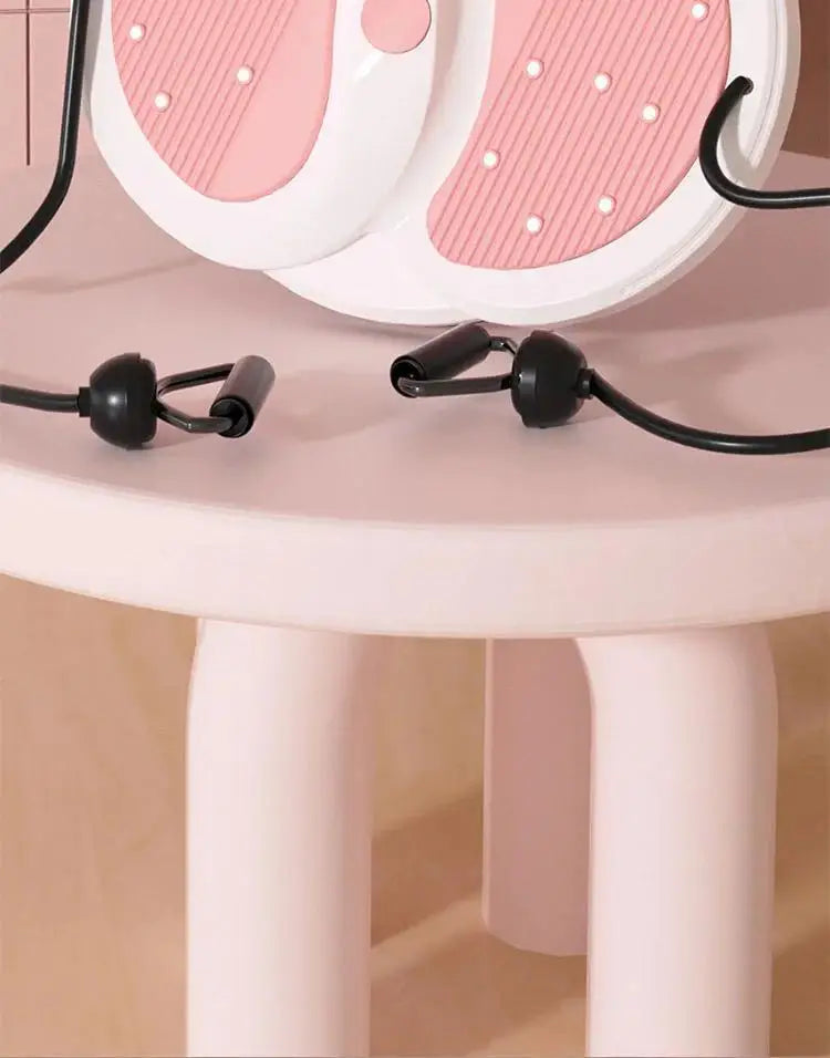 Rotating waist twisting disc fitness equipment for women's home fitness, slimming, stepping, silent with tension rope