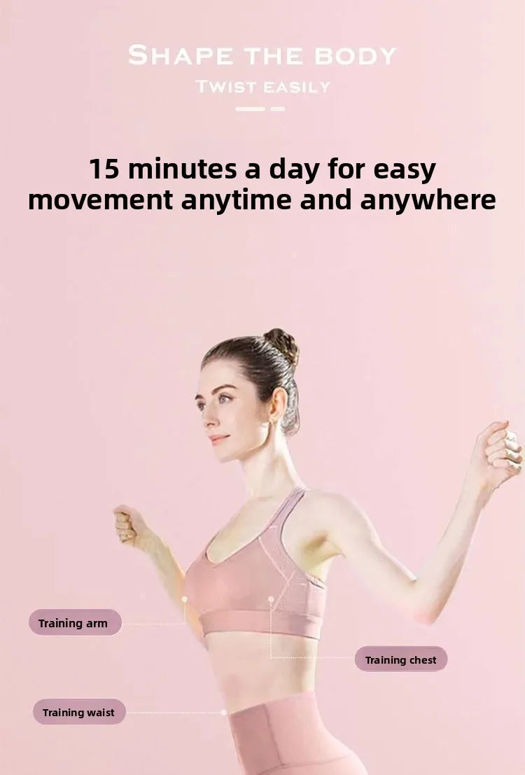 Rotating waist twisting disc fitness equipment for women's home fitness, slimming, stepping, silent with tension rope