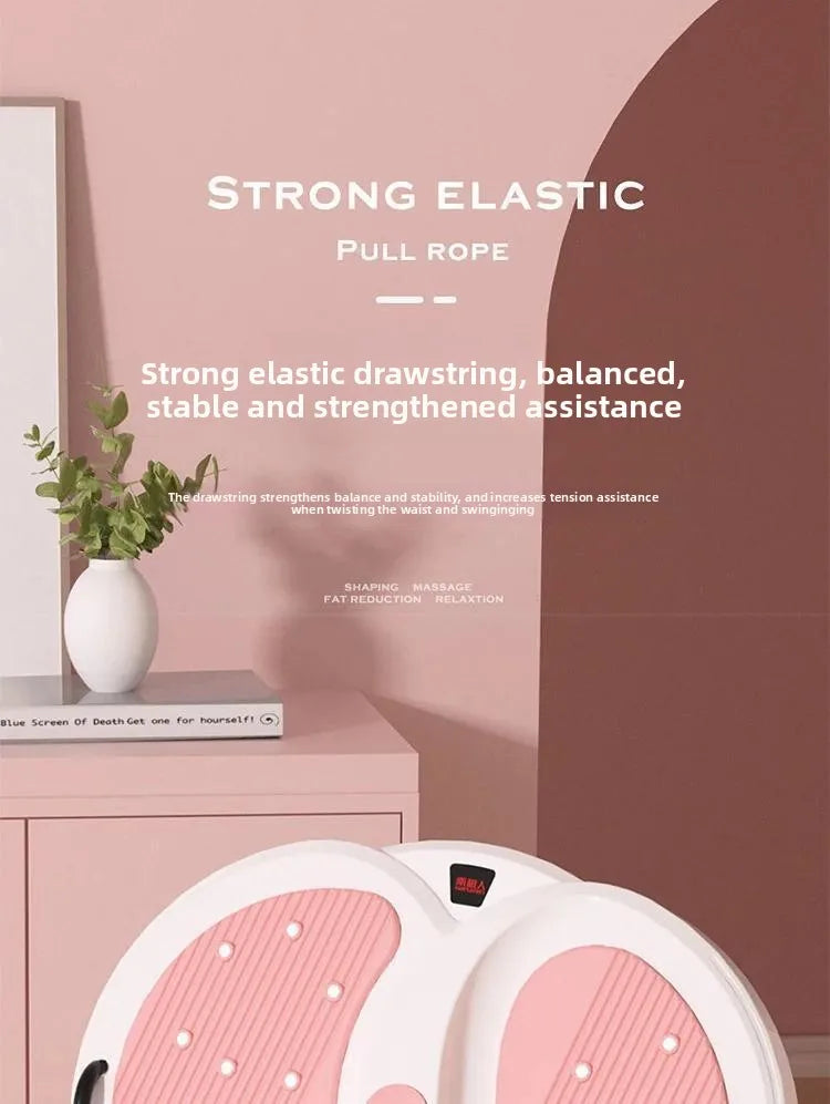 Rotating waist twisting disc fitness equipment for women's home fitness, slimming, stepping, silent with tension rope