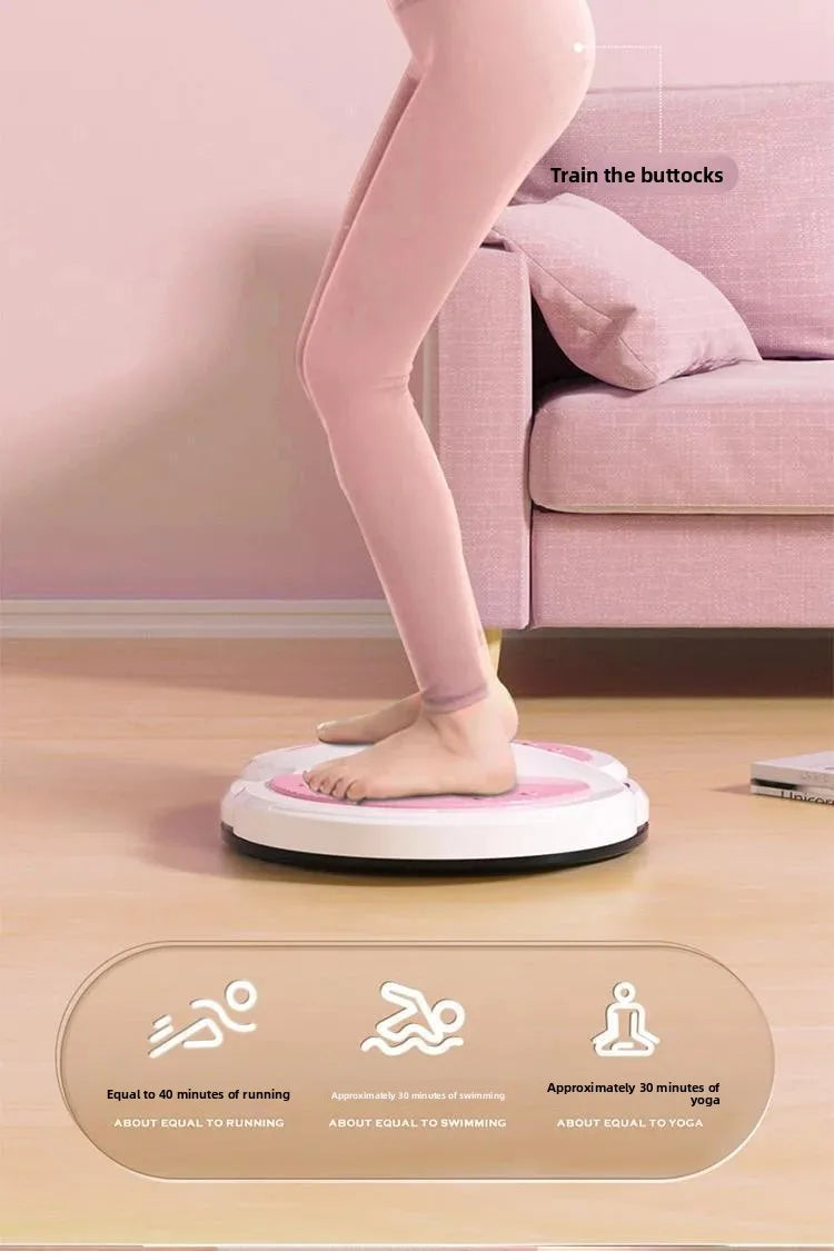 Rotating waist twisting disc fitness equipment for women's home fitness, slimming, stepping, silent with tension rope