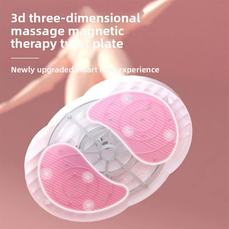 Rotating waist twisting disc fitness equipment for women's home fitness, slimming, stepping, silent with tension rope