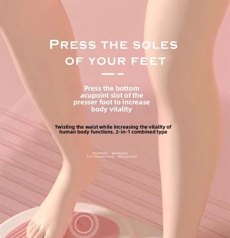 Rotating waist twisting disc fitness equipment for women's home fitness, slimming, stepping, silent with tension rope