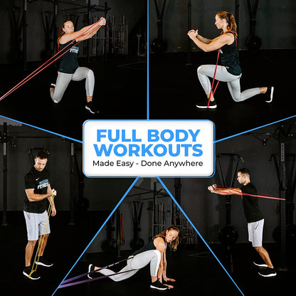 Pull up Assistance Resistance Bands - Long Loop Power Bands for Men and Women - Strength Power Flexibility Training at Home & Gym - Ebooks & Workout Chart Included by