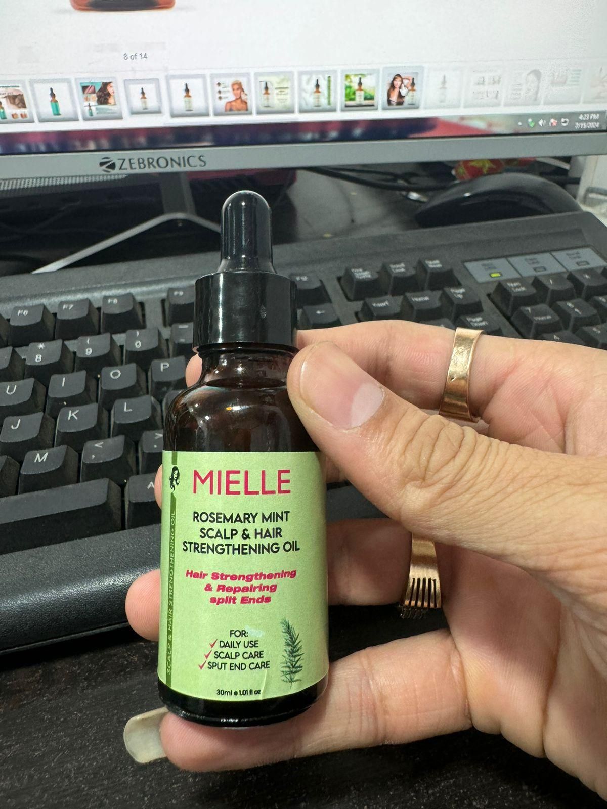 Mielle Organics Halmito Onion Shampo For Hair Growth And Hair Fall Control - With Red Onion Seed Extract, Black Seed Oil & Pro-Vitamin