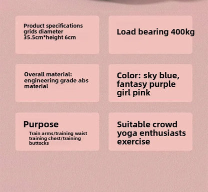 Rotating waist twisting disc fitness equipment for women's home fitness, slimming, stepping, silent with tension rope