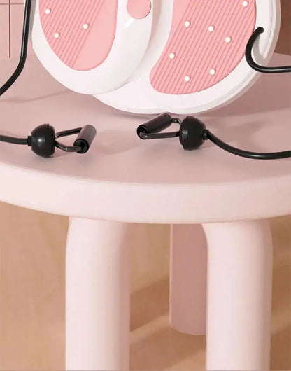 Rotating waist twisting disc fitness equipment for women's home fitness, slimming, stepping, silent with tension rope