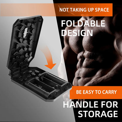 Portable Multifunctional Push-up Board Set With Handles Foldable Fitness Equipment For Chest Abdomen Arms And Back Training