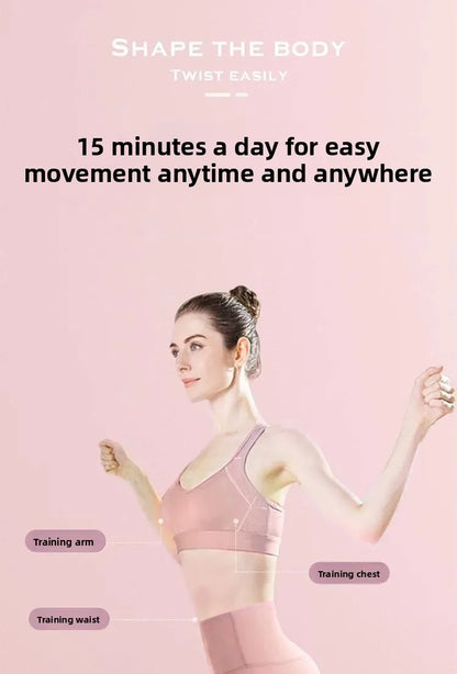 Rotating waist twisting disc fitness equipment for women's home fitness, slimming, stepping, silent with tension rope