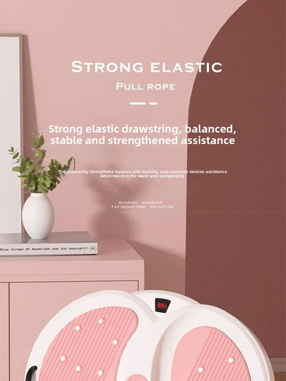 Rotating waist twisting disc fitness equipment for women's home fitness, slimming, stepping, silent with tension rope
