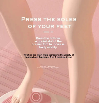 Rotating waist twisting disc fitness equipment for women's home fitness, slimming, stepping, silent with tension rope