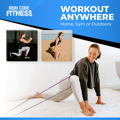 Pull up Assistance Resistance Bands - Long Loop Power Bands for Men and Women - Strength Power Flexibility Training at Home & Gym - Ebooks & Workout Chart Included by